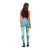 Hawaii Aloha Leggings Plumeria Vintage - Turquoise