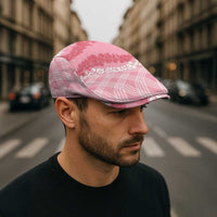 Hawaii Aloha Plumeria Lei Pink Palaka Jeff Hat - Polynesian Pride