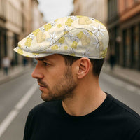 Hawaii Anthurium Tiare Pikake Lei Jeff Hat Melemele Lauhala Art Pattern LT01 - Polynesian Pride