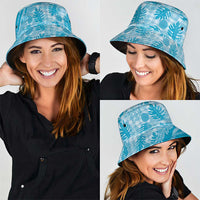 Hawaii Breadfruit Palaka Bucket Hat Polu Maile Lei - Polynesian Pride