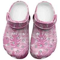 Hawaii Breadfruit Palaka Clogs Shoes Omaomao Ulaula Maile Lei - Polynesian Pride