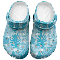 Hawaii Breadfruit Palaka Clogs Shoes Polu Maile Lei - Polynesian Pride