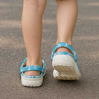 Hawaii Breadfruit Palaka Clogs Shoes Polu Maile Lei - Polynesian Pride