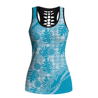 Hawaii Breadfruit Palaka Hollow Tank Top Polu Maile Lei - Polynesian Pride