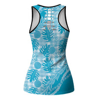 Hawaii Breadfruit Palaka Hollow Tank Top Polu Maile Lei - Polynesian Pride