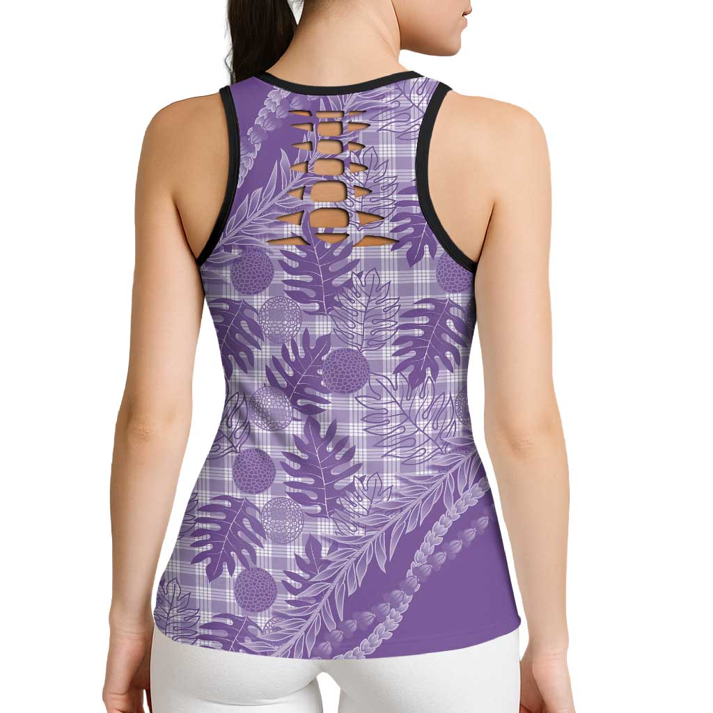 Hawaii Breadfruit Palaka Hollow Tank Top Poni Maile Lei - Polynesian Pride