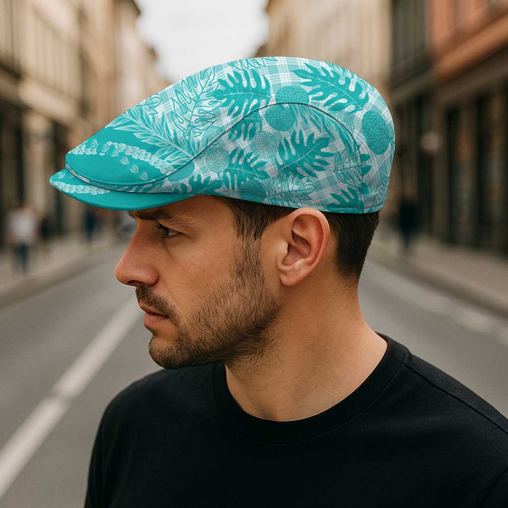 Hawaii Breadfruit Palaka Jeff Hat Polu Opal Maile Lei - Polynesian Pride