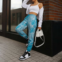 Hawaii Breadfruit Palaka Jogger Pants Polu Maile Lei - Polynesian Pride