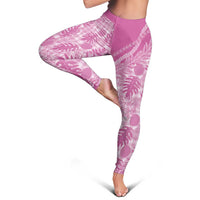 Hawaii Breadfruit Palaka Leggings Omaomao Ulaula Maile Lei - Polynesian Pride