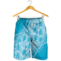 Hawaii Breadfruit Palaka Shorts for Men Polu Maile Lei - Polynesian Pride