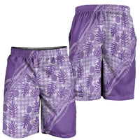 Hawaii Breadfruit Palaka Shorts for Men Poni Maile Lei - Polynesian Pride