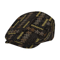 Hawaii Brown Plumeria Lei Black Jeff Hat Frangipani Floral Heritage Art