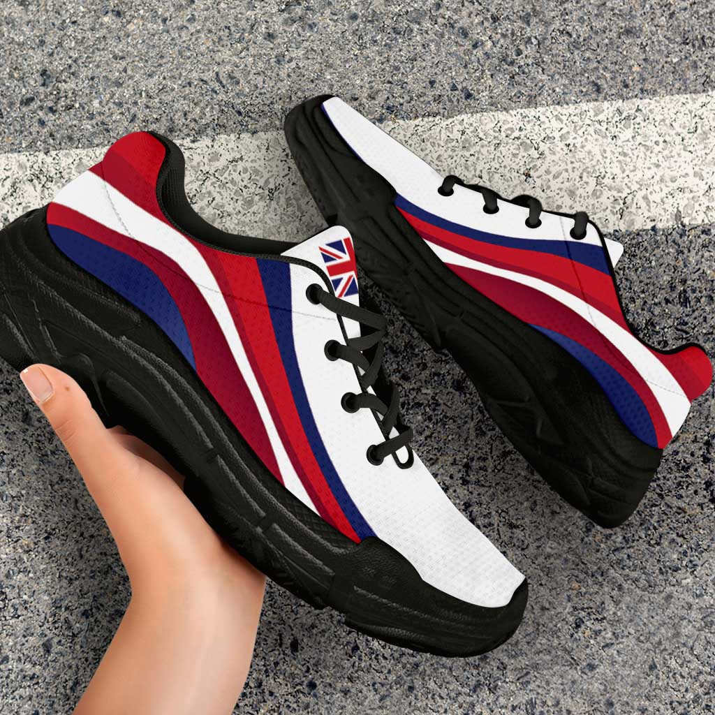Hawaii Chunky Sneakers Flag-Inspired Curve Style