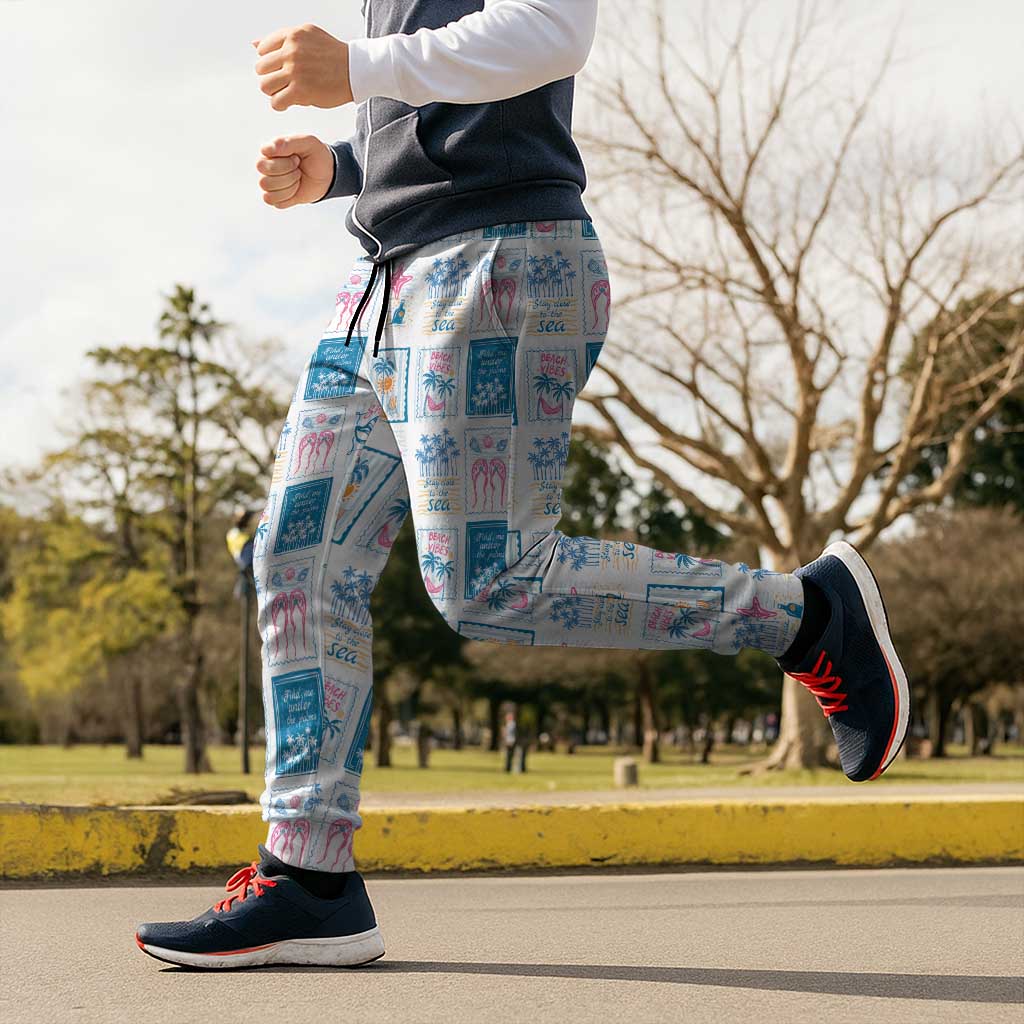 Hawaii Coastal Summer Postcard Jogger Pants