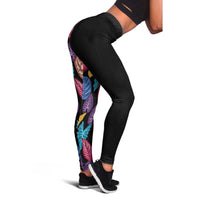 Hawaii Colorful Tropical Leaves Leggings