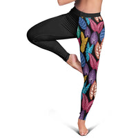 Hawaii Colorful Tropical Leaves Leggings