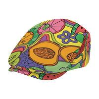 Hawaii Fruits Hippie Style Jeff Hat Vibrant Colorful