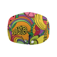 Hawaii Fruits Hippie Style Jeff Hat Vibrant Colorful