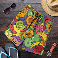 Hawaii Fruits Hippie Style Shorts for Men Vibrant Colorful
