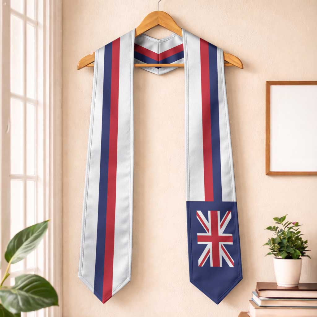 Hawaii Graduation Stole Hawaiian Flag Simple Style