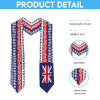 Hawaii Graduation Stole Hawaiian Flag With Leis