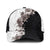 Hawaii Grayscale Hibiscus Flowers Classic Cap Polynesian Pattern Half Black White Version - Polynesian Pride