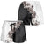 Hawaii Grayscale Hibiscus Flowers Shorts for Women Polynesian Pattern Half Black White Version - Polynesian Pride
