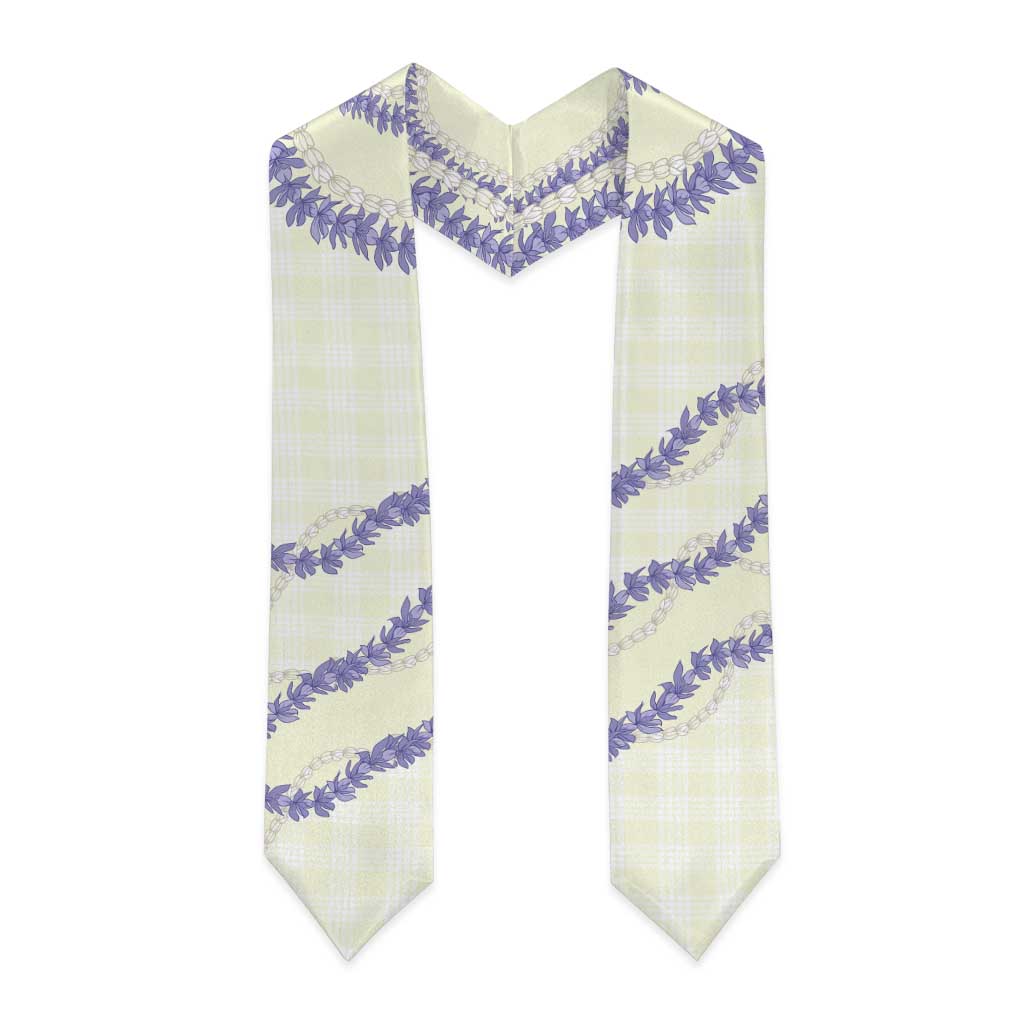 Hawaii Honohono Palaka Motifs Graduation Stole Hawaiian Orchid Lei LT14 - Polynesian Pride