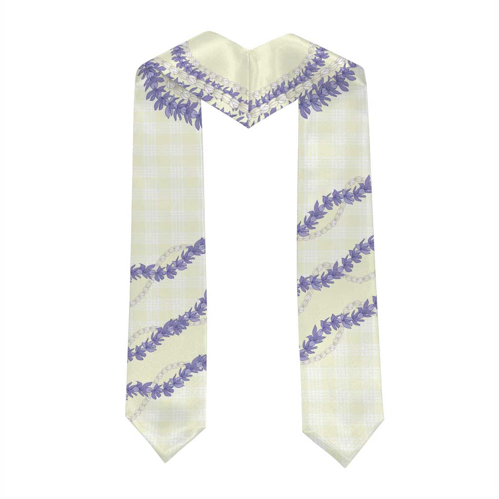 Hawaii Honohono Palaka Motifs Graduation Stole Hawaiian Orchid Lei LT14 - Polynesian Pride