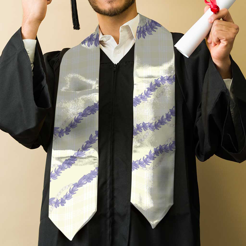 Hawaii Honohono Palaka Motifs Graduation Stole Hawaiian Orchid Lei LT14 - Polynesian Pride
