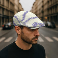 Hawaii Honohono Palaka Motifs Jeff Hat Hawaiian Orchid Lei