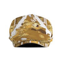 Hawaii Japanese Culture Gold Jeff Hat Spring Cranes Aloha Pattern