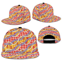 Hawaii Kahili Palaka Motifs Snapback Cap Hawaiian Honohono Pikake Lei LT14 - Polynesian Pride