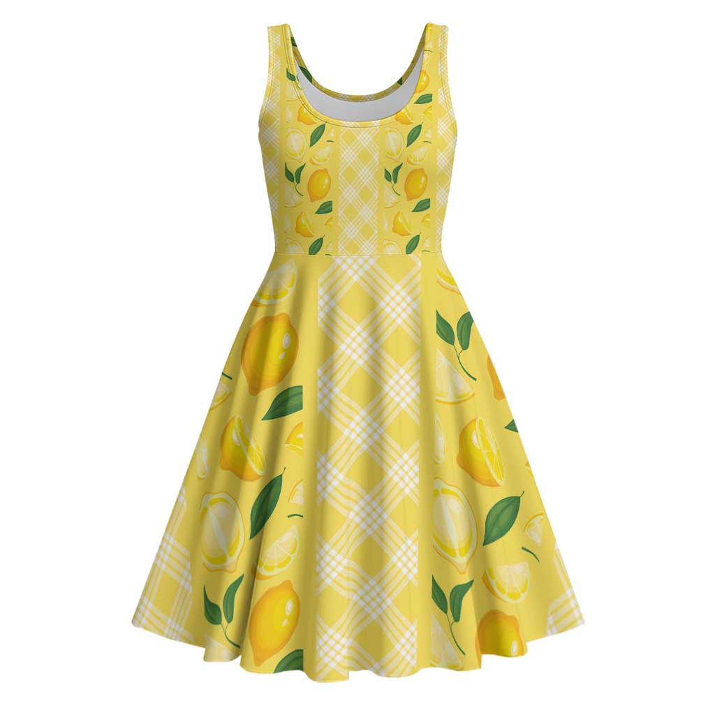 Hawaii Lemon Palaka Midi Dress Striped Stylized LT01 Yellow - Polynesian Pride