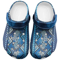 Hawaii Makahiki Turtle Clogs Shoes Galaxy Tapa Pattern - Polynesian Pride