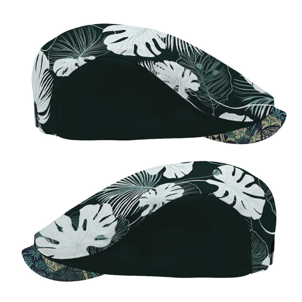 Hawaii Plant Kalo Jeff Hat Hawaiian Tapa Pattern - Polynesian Pride
