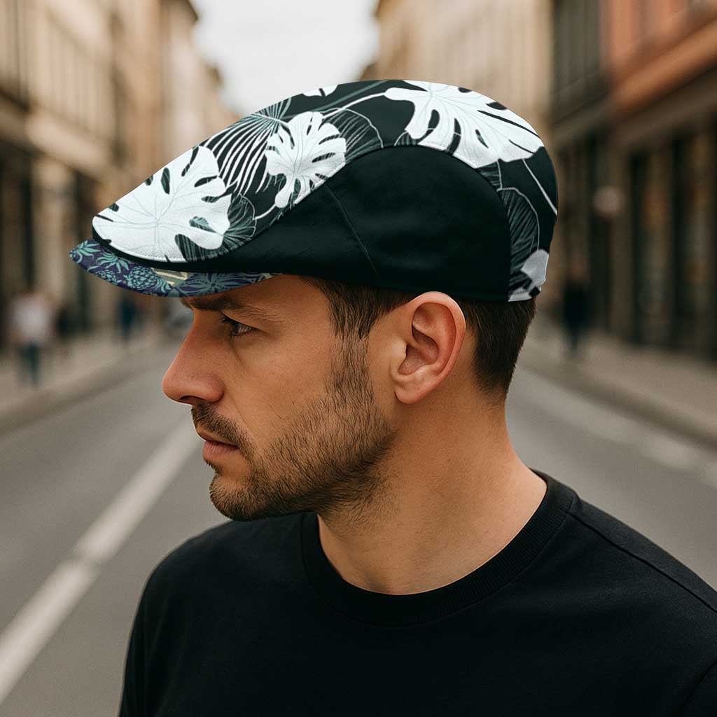 Hawaii Plant Kalo Jeff Hat Hawaiian Tapa Pattern - Polynesian Pride