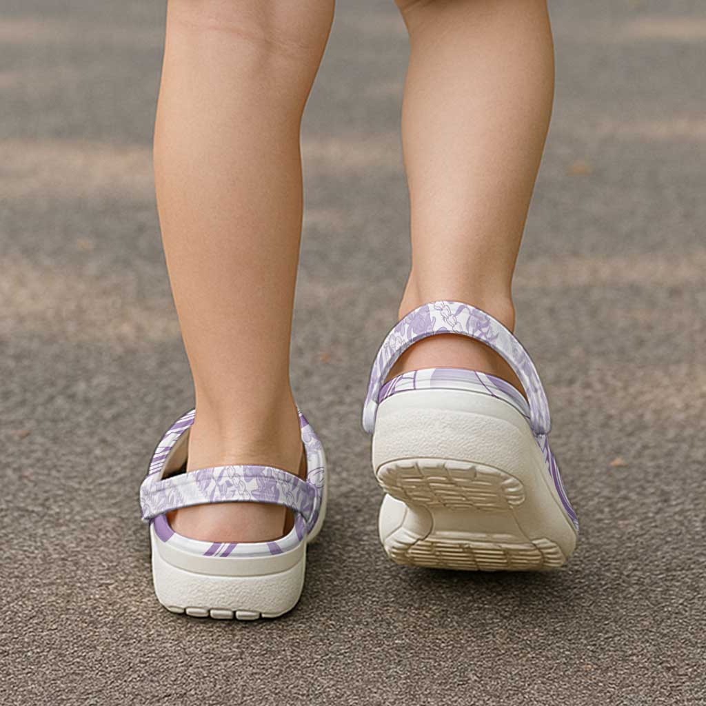 Hawaii Plumeria Lokelani Pikake Lei Clogs Shoes Poni Polynesian Tattoo