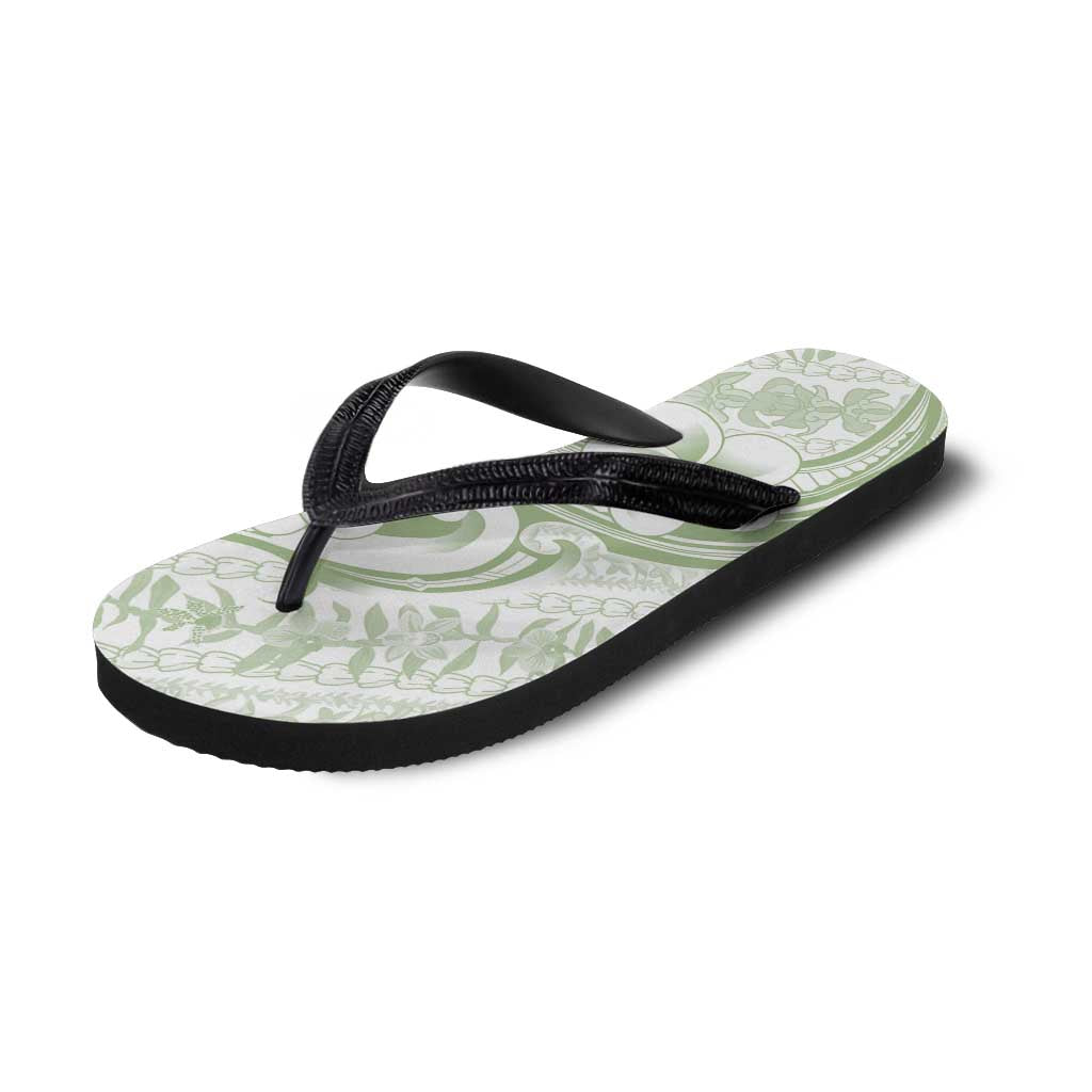 Hawaii Plumeria Lokelani Pikake Lei Flip Flops Oma'oma'o Polynesian Tattoo