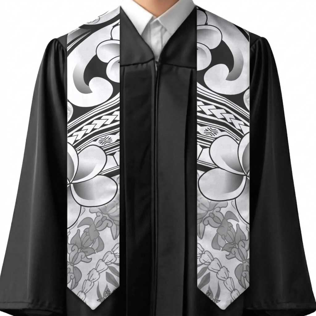 Hawaii Plumeria Lokelani Pikake Lei Graduation Stole Ele'ele Polynesian Tattoo