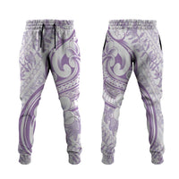 Hawaii Plumeria Lokelani Pikake Lei Jogger Pants Poni Polynesian Tattoo
