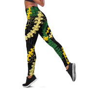 Hawaii Puakenikeni - Maile Lei Leggings Obsidian Black