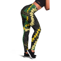 Hawaii Puakenikeni - Maile Lei Leggings Obsidian Black