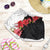 Hawaii Red Hibiscus Flowers Shorts for Women Polynesian Pattern Half Black White Version - Polynesian Pride