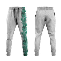 Hawaii Tropical Leaves Jogger Pants Polynesian Pattern