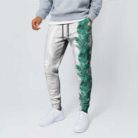 Hawaii Tropical Leaves Jogger Pants Polynesian Pattern