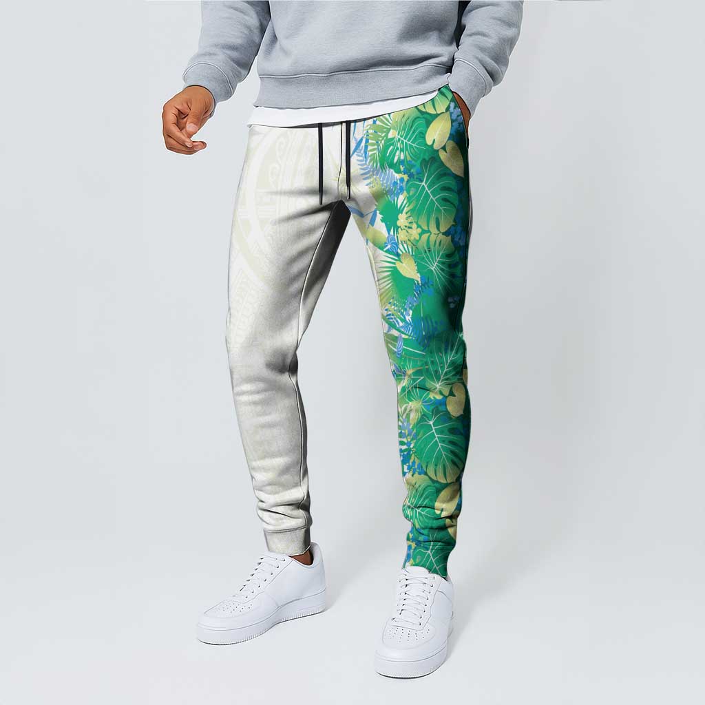 Hawaii Tropical Plant Omaomao Jogger Pants Vibrant Polynesian Pattern