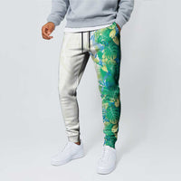 Hawaii Tropical Plant Omaomao Jogger Pants Vibrant Polynesian Pattern