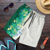 Hawaii Tropical Plant Omaomao Shorts for Men Vibrant Polynesian Pattern LT01 Green - Polynesian Pride