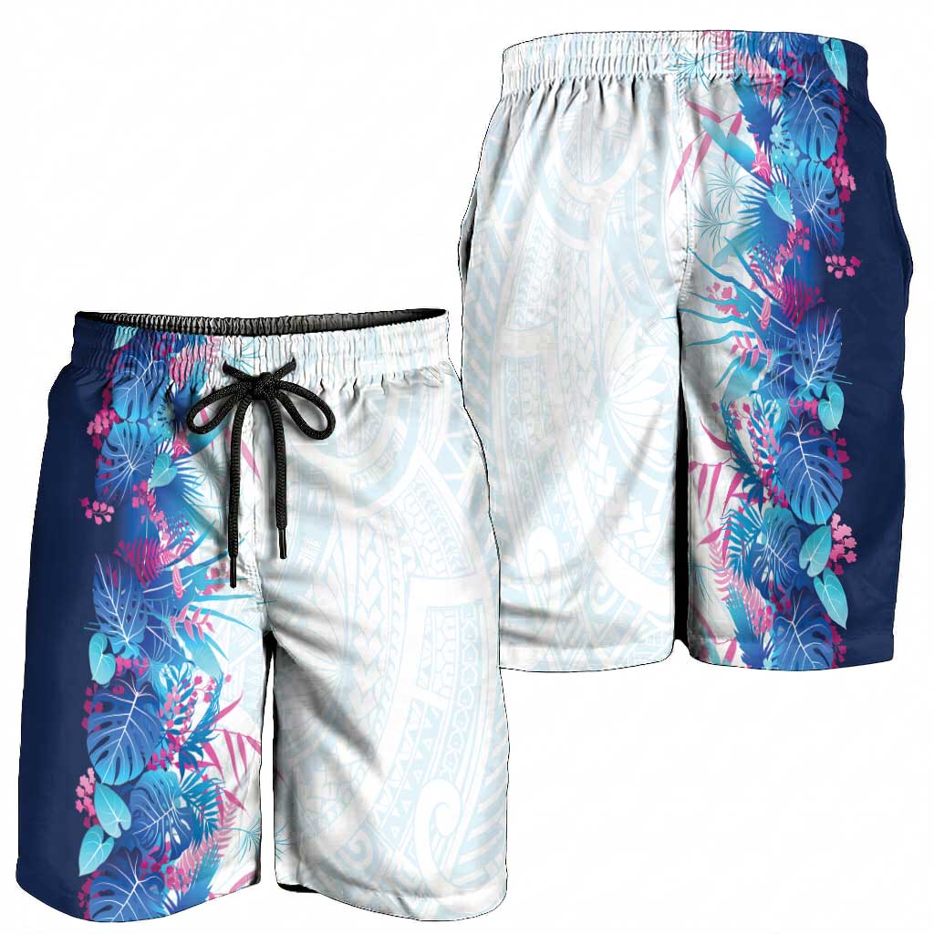 Hawaii Tropical Plant UliUli Shorts for Men Vibrant Polynesian Pattern LT01 - Polynesian Pride